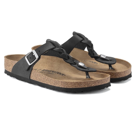 Birkenstock Gizeh Braided Black Women's Sandals - Picture 7 of 14